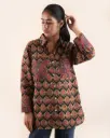 Traditional Motif-Everyday Comfort Cotton Printed Oversized Shirt