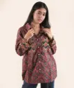 Indie Chic- Handcrafted Block Print Oversized Shirt